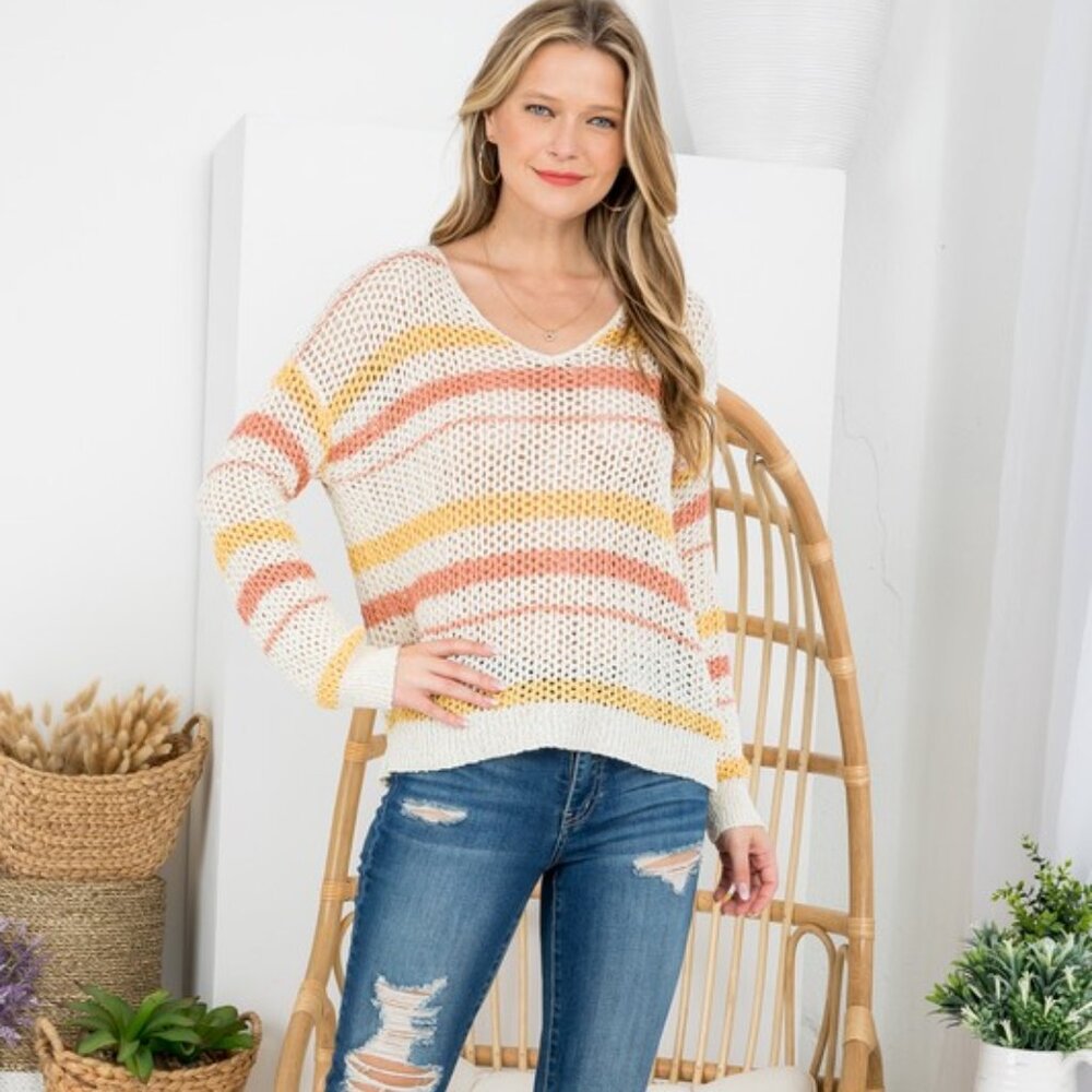 Oversized Striped Sweater